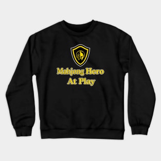 Mahjong Hero At Play_mahjong shield Crewneck Sweatshirt